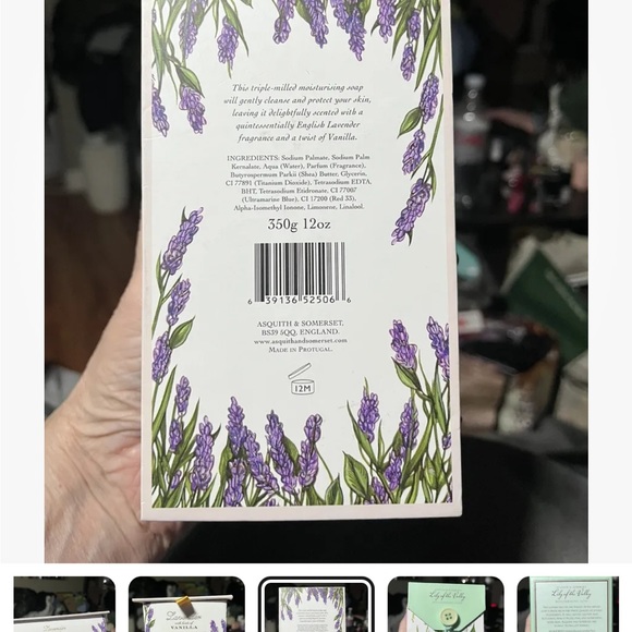 Asquith & Somerset England Lavender With Hints of Vanilla & Lily Of The Valley - Picture 3 of 9